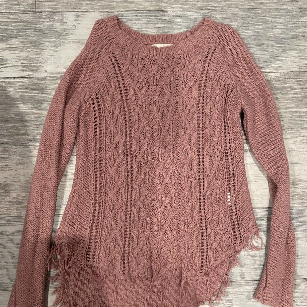 Pink Ribbed Sweater - Picture 2 of 2